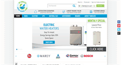 Desktop Screenshot of mytanklesswaterheaterstore.com
